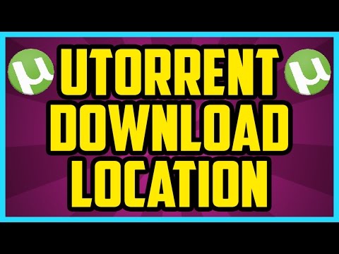 Utorrent default download location